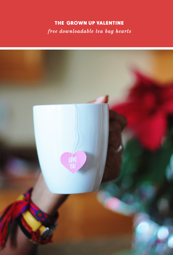 diy valentine's day tea bags