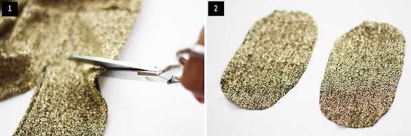 DIY golden elbow patches