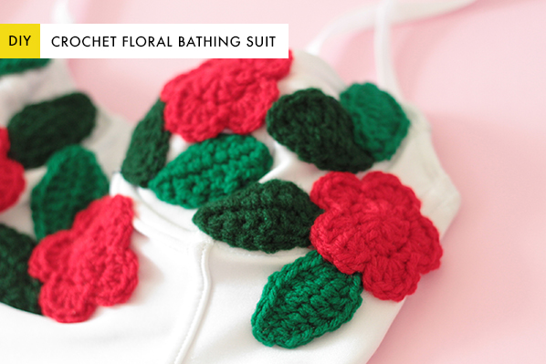 DIY Floral Crochet Bathing Suit