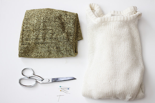 DIY golden elbow patches