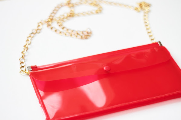 DIY from pencil case to chain purse