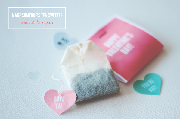 diy valentine's day tea bags