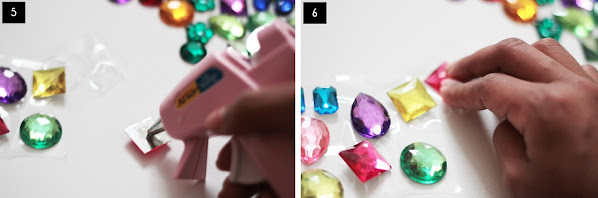 DIY gemstone clear necklace