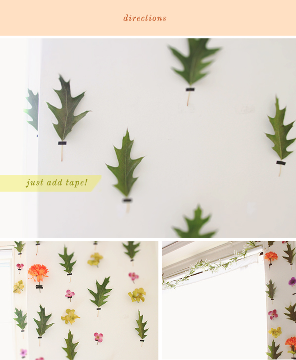 DIY Removable Floral wallpaper