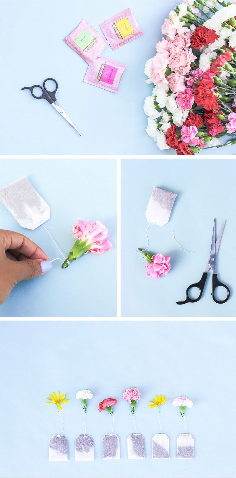 Kipi DIY Floral Tea Bag Strings